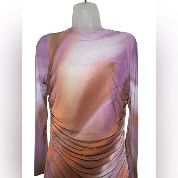 AFRM Maya Mini Dress Purple Brown Size XL - Picture 8 of 10